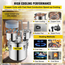 Load image into Gallery viewer, VEVOR 12L 20L 30L 50L Alcohol Brewing Distiller DIY Moonshine Apparatus Stainless Steel Still Whisky Beer Brandy Home Appliance