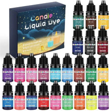 Load image into Gallery viewer, Candle Dyes Kit – Liquid Colorant Pigment Set for DIY Candle & Soap Making | Vibrant Wax Dye for Soy, Beeswax & Gel Candles
