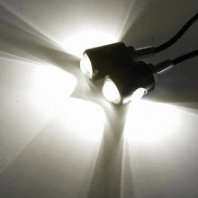 Load image into Gallery viewer, Universal Motorcycle LED Eagle Eye Shape Mini License Plate Light Turn Signal Turn Indicator Tail Rear Light Brake Fog Lamp Bulb