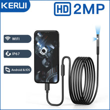 Load image into Gallery viewer, KERUI 2MP Single/Dual Lens Endoscope Camera Android Mini Inspection Camera for Iphone Waterproof Pipeline Borescope Type C IOS