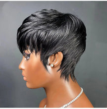 Load image into Gallery viewer, Short Wig For Women Human Hair Wigs Pixie Cut Wig Real Human Hair Machine Made Pixie Wigs Short Layered Haircut Straight Wigs