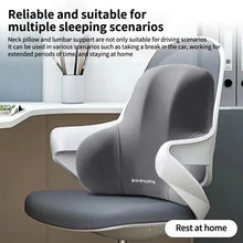 Load image into Gallery viewer, Memory Foam Lumbar Back Cushion for Car, Office & Gaming Chairs