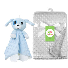 Load image into Gallery viewer, Personalized Newborn Baby Blanket with Name & Custom Stroller Gift Set