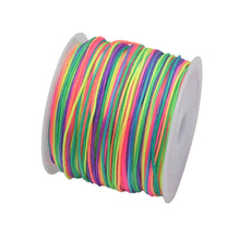 Load image into Gallery viewer, 50 Yards 0.8mm Braided Nylon Cord – Durable Satin String for Jewelry Making, Beading, Macrame, Chinese Knot & DIY Crafts