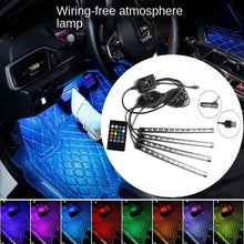 Load image into Gallery viewer, Universal Car RGB LED Strip – 8-Color Interior Ambient Lights