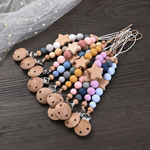 Load image into Gallery viewer, Baby Pacifier Chain Clip Silicone Teether Beads Soother Toy