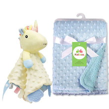 Load image into Gallery viewer, Personalized Newborn Baby Blanket with Name & Custom Stroller Gift Set