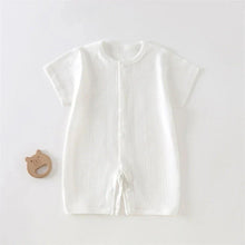 Load image into Gallery viewer, Breathable Cotton Baby Romper Summer Short Sleeve Jumpsuit for Newborn Boys & Girls 3–24M