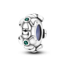 Load image into Gallery viewer, 100% 925 Sterling Silver Rainbow Zircon Butterfly Dragon Silicone Stopper Charms - Colorful Beads for DIY Bracelets, Customizable Jewelry for All Occasions