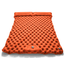 Load image into Gallery viewer, Double Inflatable Camping Mattress – Ultralight Folding Sleeping Pad with Built-in Pump