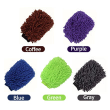 Load image into Gallery viewer, Car Wash Gloves Chenille Glove Plush Rags Thickened double-sided Car Supplies Cleaning Tools Auto Acessories Car Detailing