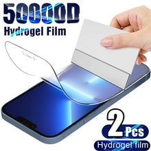 Load image into Gallery viewer, Full Cover Film For iPhone 13 Pro Max Screen Protector 12 11 Pro Max Mini XR X XS Max 8 7 6 6S Plus SE 2022 Soft Film Film Screen Protector