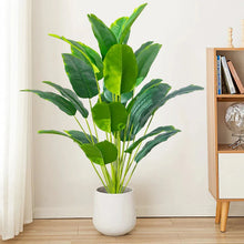 Load image into Gallery viewer, Artificial Tropical Palm Tree with Real Touch Banana Leaves