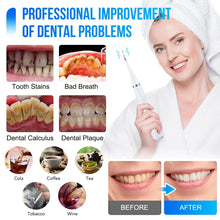 Load image into Gallery viewer, Electric Sonic Dental Scaler Teeth Whitening Cleaning Tool With Electric Toothbrush Head Calculus Remover Oral Irrigator Cleaner