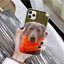 Load image into Gallery viewer, Dog Phone Case For Iphone 11 12 13 Mini Pro Max 8 7 6 6s Plus X 5 Se 2020 Xr Xs Case Shell Cute Funny Pattern Black Phone Case