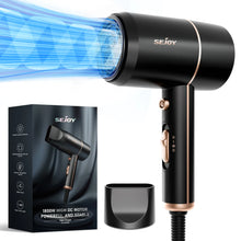 Load image into Gallery viewer, Sejoy 1800W Electric Hair Dryer 110v Hair Dryer Personal Hair Care Styling Negative Ion Tool Constant Anion Hair Dryers