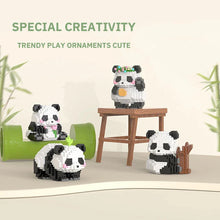 Load image into Gallery viewer, Creative DIY Assemable Animal Cute MINI Chinese Style Animal Panda Building Block Educational Boy Toys For Children Model Bricks