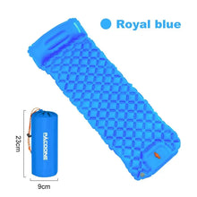 Load image into Gallery viewer, Ultralight Camping Inflatable Mattress with Built-In Pump & Pillow