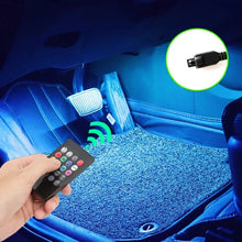 Load image into Gallery viewer, Neon LED Car Interior Ambient Light Kit - RGB Foot Strip with Remote & App Music Control