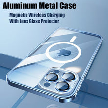 Load image into Gallery viewer, Waterproof For iPhone 14 13 12 11 Pro Max Case Red Clear Cover Diving Underwater Swim Outdoor Sports Built-in Screen Protector Full Body Heavy Duty Protective Cover for iPhone