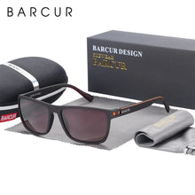 Load image into Gallery viewer, BARCUR Sports Polarized Sunglasses for Men Lightweight TR90 Square Fishing & Travel Eyewear UV400 Protection Men Accessory