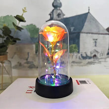 Load image into Gallery viewer, Artificial Rose Flowers Valentines Day Gift for Girlfriend Eternal Rose LED Light Foil Flower Wedding Decor Christmas Gifts