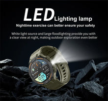 Load image into Gallery viewer, Smartwatch Military Men 360*360 HD Screen Flashlight Health Monitoring Waterproof Heart Rate BT Call Smart Watch For Android IOS