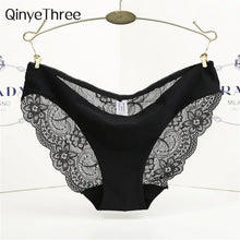 Load image into Gallery viewer, S-2XL! Seamless Low-Rise Women's Sexy Lace Lady Panties Seamless Cotton Breathable Panty Hollow Splicing Briefs Girls' Underwear