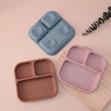 Load image into Gallery viewer, BPA Free Silicone Divided Suction Baby Plate
