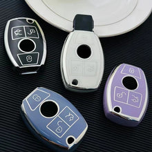 Load image into Gallery viewer, 2/3 Buttons For Mercedes Benz A B G R Class GLA GLK W176 W204 W251 W463 Soft TPU Car Remote Key Case Cover Shell Fob Accessories