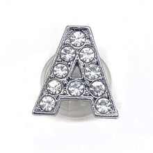Load image into Gallery viewer, 1pcs Metal Shoes Charms Accessories Garden Rhinestones Letters Shoe Decorations Diy Charm For Crocs Pins Chain X-mas Women Gifts