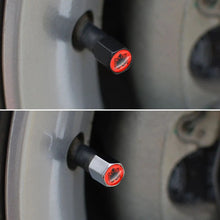 Load image into Gallery viewer, 4Pcs Zinc Alloy Albania Flag Car Wheel Tire Valve Caps Air Cover+1Pcs Leather Buckle Wrench Car Accessories Valve Stem Caps