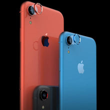 Load image into Gallery viewer, Camera Protection Ring with Metal Camera Protection Film For iPhone XR Metal Camera Protector Ring Circle Compatible with iPhone XR Aluminum Alloy Back Lens Protective Glass Cover