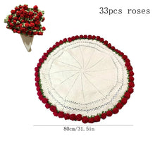 Load image into Gallery viewer, 1pcs Finished Flower Bouquet Blanket Soft and Lightweight Knitted Throw Blankets for Birthday Wedding Valentine’s Day Home Decor