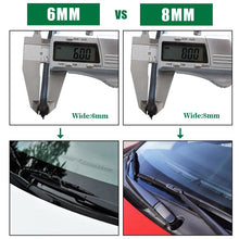 Load image into Gallery viewer, Car Wiper blade Insert Natural Rubber Strip Windshield strips (Refill) 8mm 6mm 14"16"17"18"19"20"21"22"24"26"28" Car Accessories
