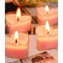 Load image into Gallery viewer, 9pcs Heart-Shaped Scented Tea Candles – Romantic Décor for Valentine's Day, Weddings, and Anniversaries