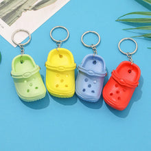 Load image into Gallery viewer, 1PCS 3D Mini 7.5cm EVA Beach Hole Little Croc Shoe Keychain Bag Accessories Decoration Keyring Car Handbag Key Chain Charms