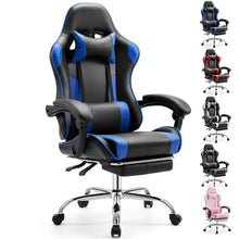 Load image into Gallery viewer, JHK Ergonomic Racing Gaming Chair Adjustable Swivel PU Leather with Headrest and Lumbar Support For Office Computer Living Room