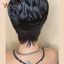 Load image into Gallery viewer, Short Bob Wig Pixie Cut Straight Human Hair Wigs For Women Natural Color Human Hair Accessories Glueless Wig Ready To Wear Sale