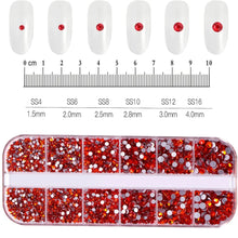 Load image into Gallery viewer, 100/50cm Luxury Crystal Chain Nail Charms - 1.5/2mm Clear & AB Diamond Nail Art Decoration