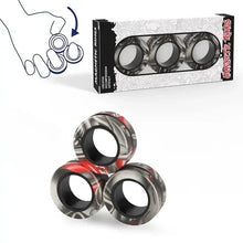 Load image into Gallery viewer, Magnetic Spinner Rings Fidget Toy Set – 3PCS Anti-Stress Magnetic Rings for Anxiety Relief and Focus