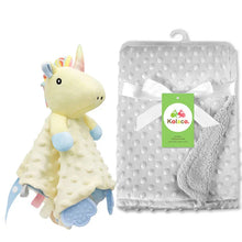 Load image into Gallery viewer, Personalized Newborn Baby Blanket with Name & Custom Stroller Gift Set
