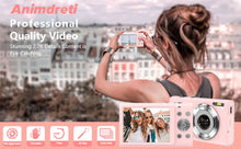 Load image into Gallery viewer, 4K Digital Camera Autofocus Vlogging Camera HD 48MP with 2.8" Large Screen Camcorder Camera for Photography for Kid Adult