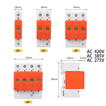 Load image into Gallery viewer, Solar Power Surge Protector Surge Protective Device SPD Arrester Low Voltage House 1/2/3/4 Pole Surge Voltage Protection 40/60KA