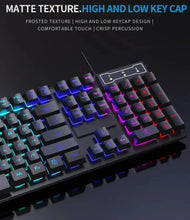 Load image into Gallery viewer, 104 key Backlit Mechanical Keyboard Wired Gaming Keyboard waterproof Luminous keyboard And Mouse Set for Gamer PC Laptop Office