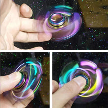 Load image into Gallery viewer, Metal Rainbow Fidget Spinner – Colorful EDC Hand Spinner Toy for Kids & Adults | Anti-Anxiety Stress Relief Finger Spinner Gift