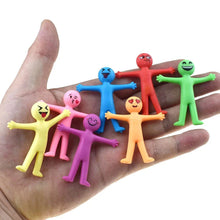 Load image into Gallery viewer, 10Pcs Novelty Stretchy Stretch Toy Cute Colorful Yellow Stress Relief Stretchy Fidget Gifts TPR Soft Plastic Creative Doll Toy