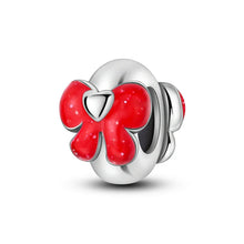 Load image into Gallery viewer, 100% 925 Sterling Silver Rainbow Zircon Butterfly Dragon Silicone Stopper Charms - Colorful Beads for DIY Bracelets, Customizable Jewelry for All Occasions