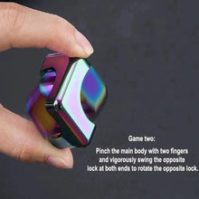 Load image into Gallery viewer, Metal Square Fidget Spinner Cube – Anti-Anxiety Decompression Toy for Stress Relief and Focus