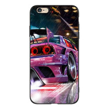 Load image into Gallery viewer, Cute Cover Soft Silicone Print Cars Print Phone Case For Iphone 5s 5 S Se 2016 4.0" Case Phone Cover On Iphone 6s 6 S Plus Funda Bumper Black Case Sport Race Car